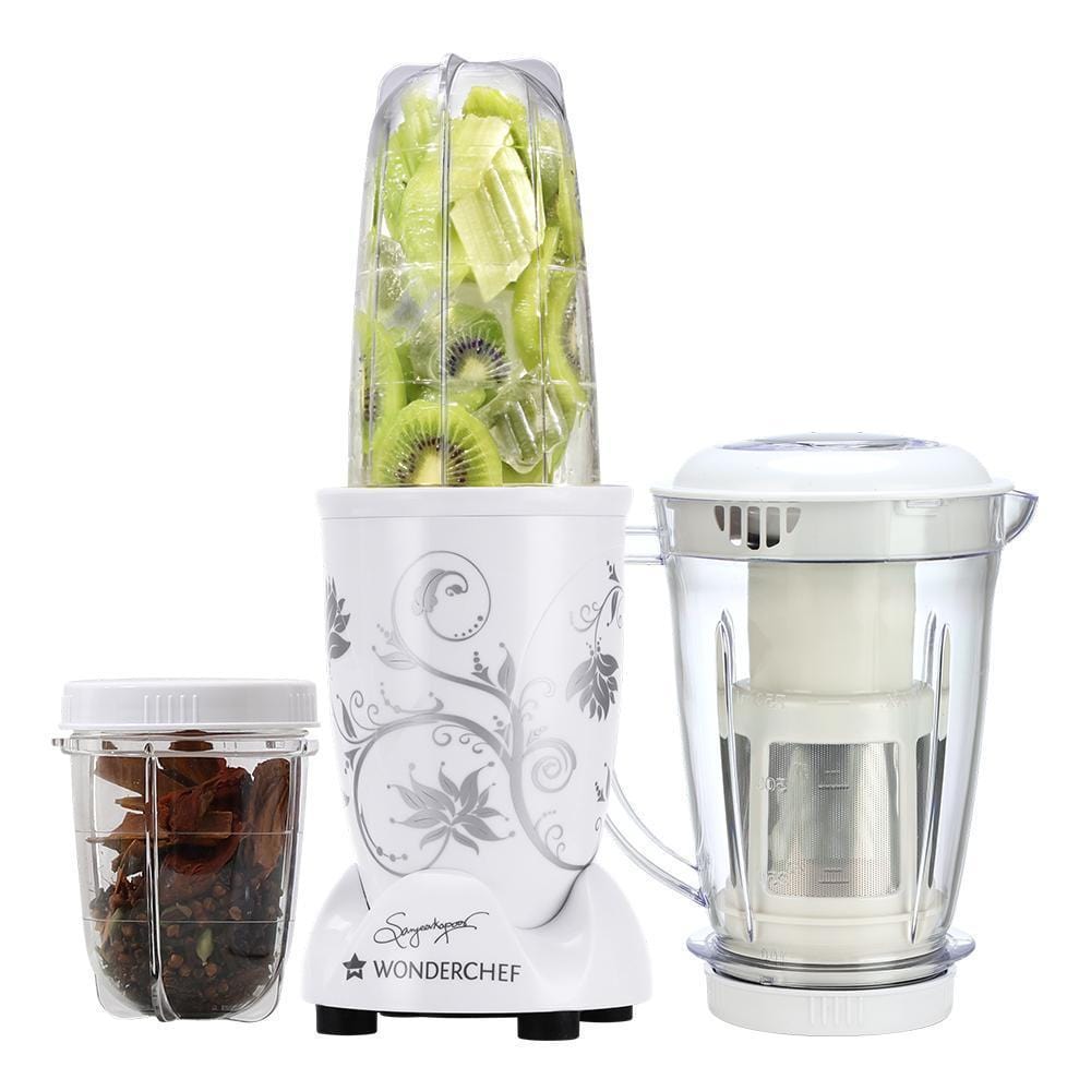 Wonderchef Nutri-Blend White With Juicer Attachment + 2 In 1 Peeler