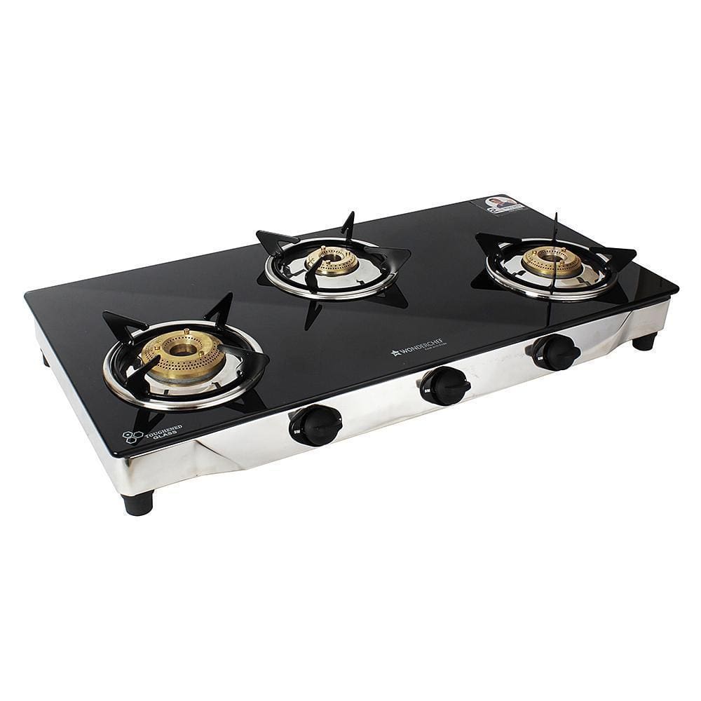 Wonderchef Energy Glass Cooktop 3 Burner-Cookware