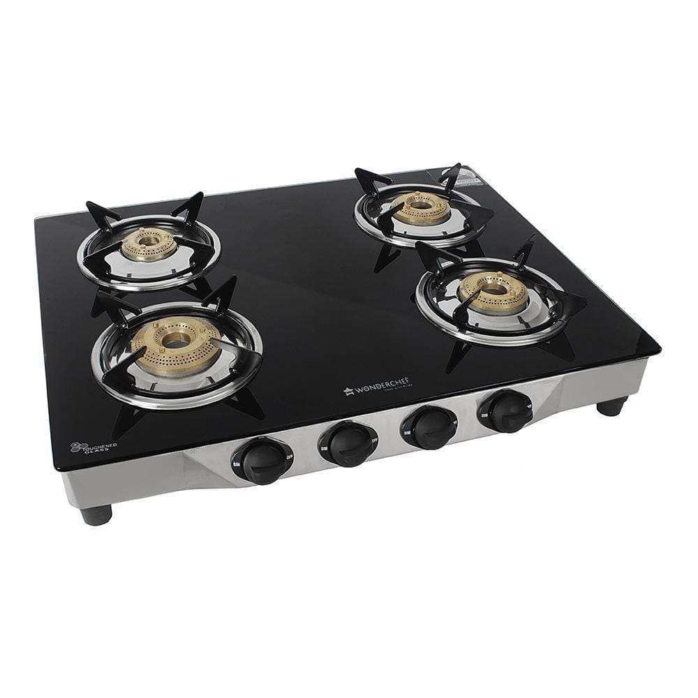 Wonderchef Energy Glass Cooktop 4 Burner-Cookware