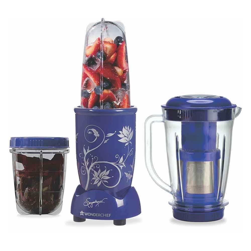 Wonderchef Nutri-Blend With Juicer Attachment (Blue)