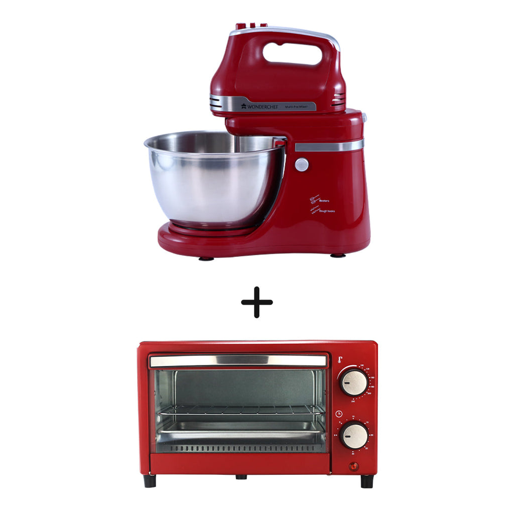 Stand Mixer Crimson Edge and  OTG Crimson Edge 9 Litres