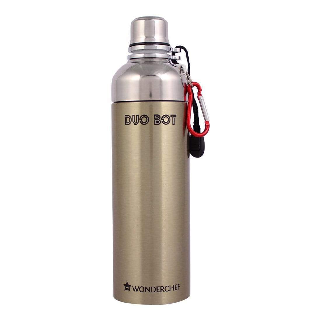 Wonderchef Duo Bot Single Wall Bottle 750ml (Gold) - Wonderchef