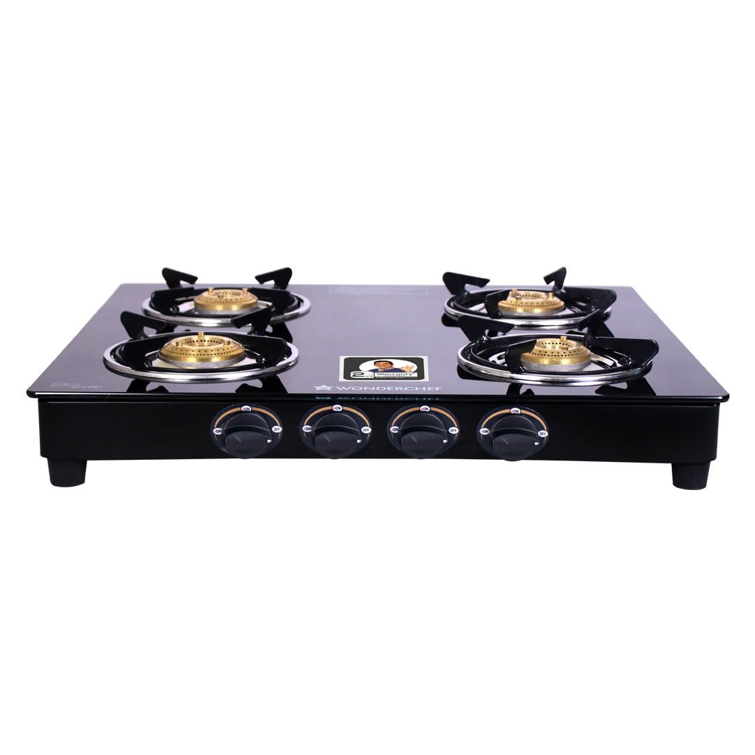 Wonderchef Ultima 4 Burner Glass Gas Stove - Wonderchef