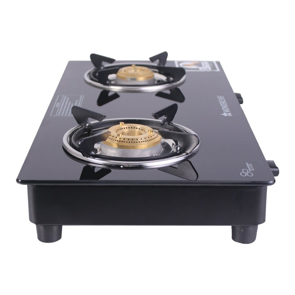 Wonderchef Ruby Black 2 Burner Glass Cooktop - Wonderchef