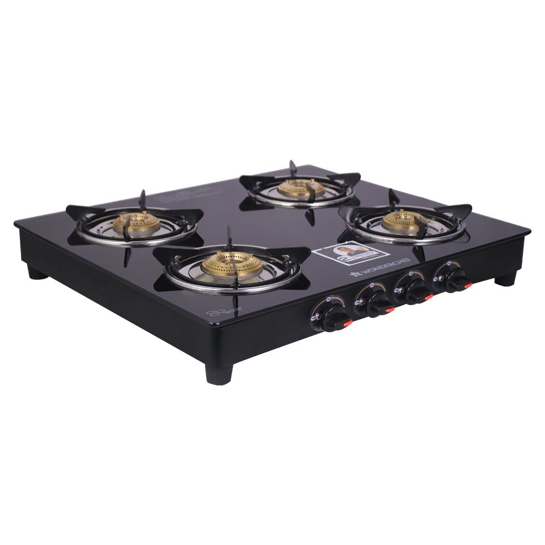 Wonderchef Ruby Black 4 Burner Glass Cooktop - Wonderchef