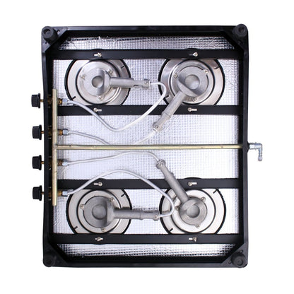 Wonderchef Ruby Black 4 Burner Glass Cooktop - Wonderchef