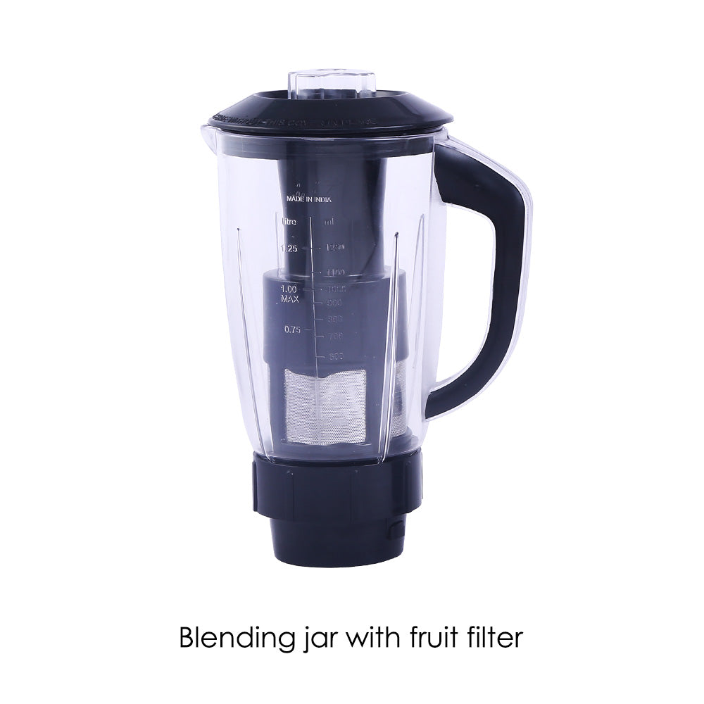 Sumo Mixer Grinder with 4 Stainless Steel Jars, 1000 W in Black