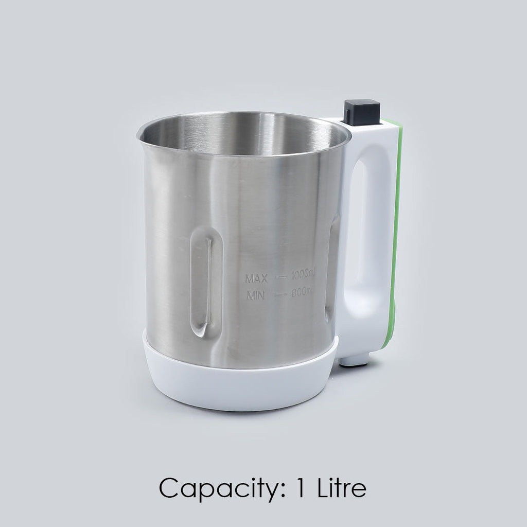 Soup Maker 1L, 800W, Green and Silver, Easy to use,