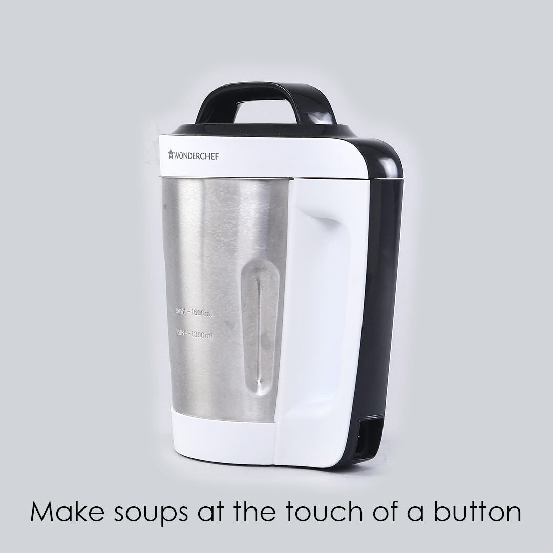 Automatic Soup Maker, 1.6L, 800W, White and Steel