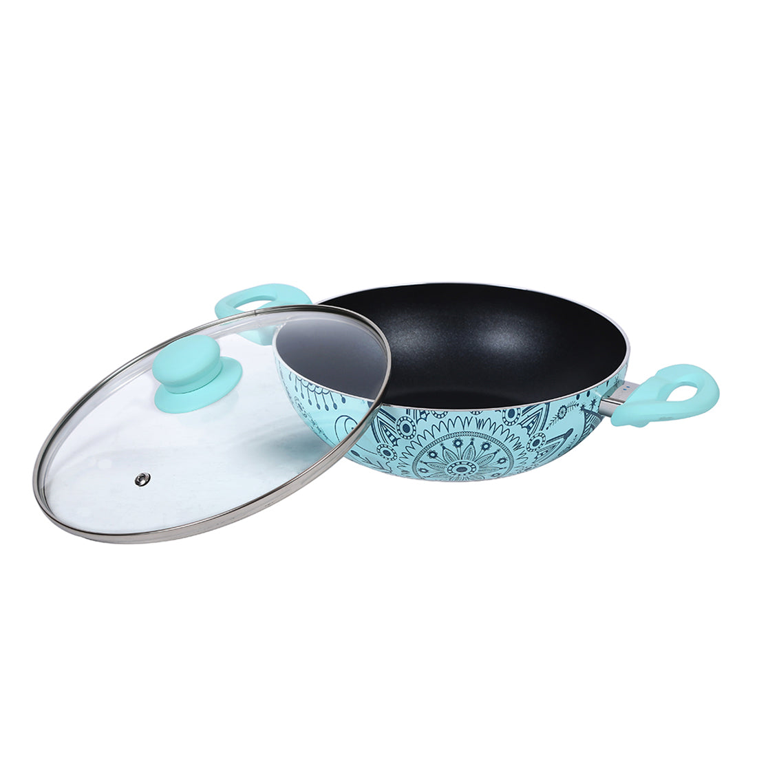 Wonderchef Oscar Blu Set Doppio Induction Based With Free Spoon And Spatula Worth Rs 750/- - Wonderchef