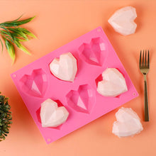 Load image into Gallery viewer, Ambrosia Silicone 3D Heart Shaped Mould - Pink