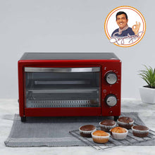 गैलरी व्यूवर में इमेज लोड करें, Oven Toaster Griller (OTG) Crimson Edge - 9 Litres - with Auto-shut Off, Heat-resistant Tempered Glass, Multi-stage Heat Selection, 2 Years Warranty, 650W, Red