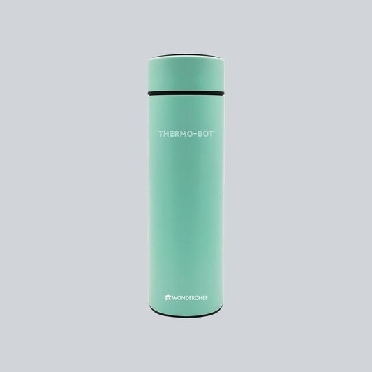 Thermo-Bot, 450ml, Double Wall Stainless Steel Vacuum Insulated Hot And Cold Flask, Spill & Leak Proof