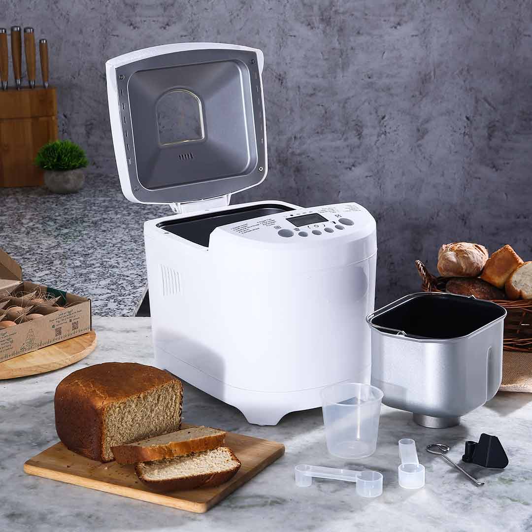 Regalia Plus Atta Kneader & Bread Maker, Fully Automatic, 18 Pre-programmed Functions,  Adjustable Crust Control, 2 Years Warranty, 600W - White