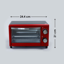 गैलरी व्यूवर में इमेज लोड करें, Oven Toaster Griller (OTG) Crimson Edge - 9 Litres - with Auto-shut Off, Heat-resistant Tempered Glass, Multi-stage Heat Selection, 2 Years Warranty, 650W, Red