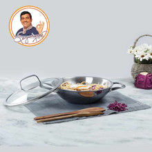 Load image into Gallery viewer, Stanton Stainless Steel Non-stick Kadhai With Lid- 28cm, 3.4L, 2.5mm