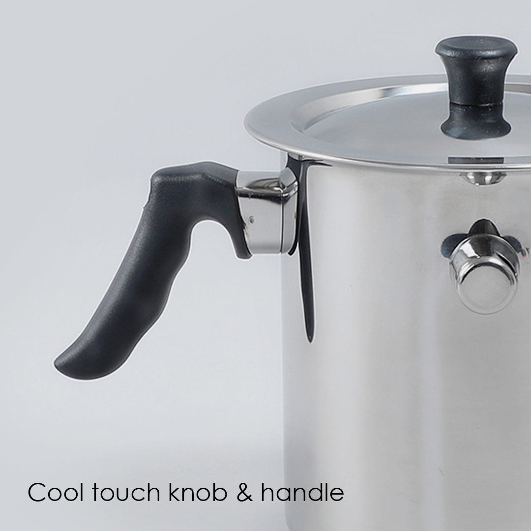 Stainless Steel Milk Boiler with Whistle- 2L