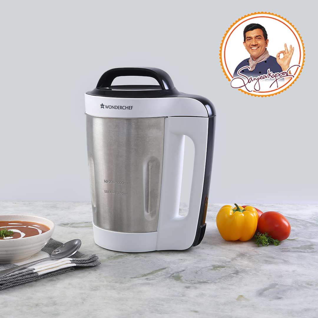 Automatic Soup Maker, 1.6L, 800W, White and Steel