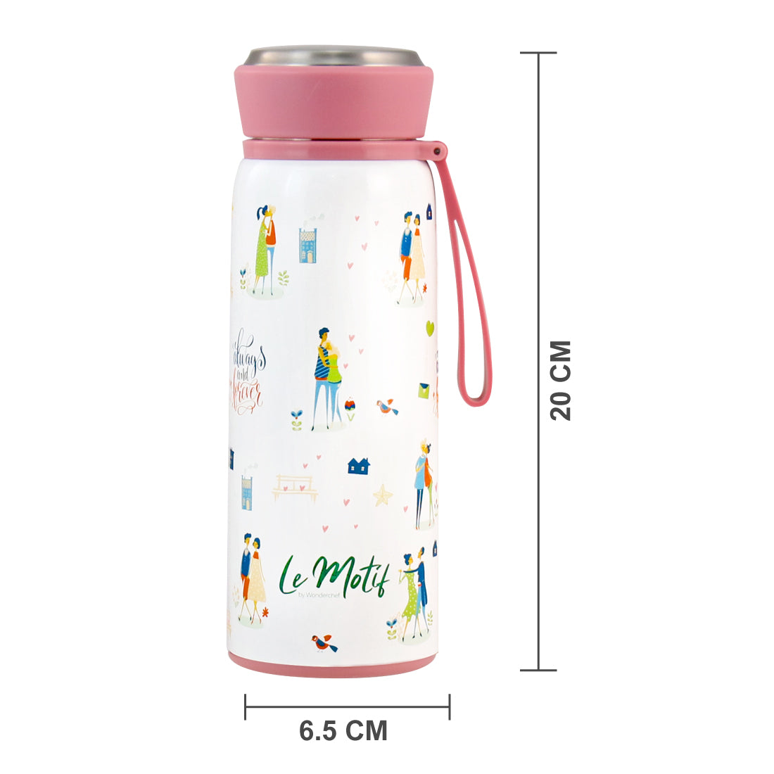 Wonderchef Le Motif - L'Amour Vacuum Bottle 420ML - Wonderchef