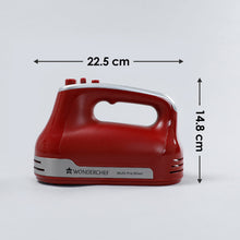 गैलरी व्यूवर में इमेज लोड करें, Hand Mixer Crimson Edge, 5 Speed Setting with Stainless Steel Beaters and Dough Hooks, 2 Years Warranty, 300W, Red