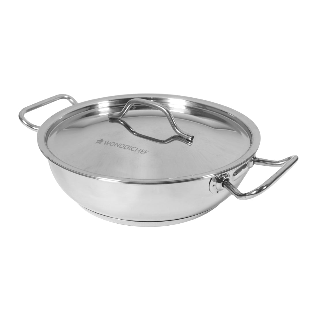 Stanton Impact Bottom Stainless Steel Kadhai with SS Lid - 20 cm,1.5L, 2.6 mm