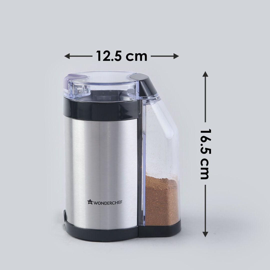 Easy Spice Masala Grinder with Auto-Dispenser, Detachable Jar, Sharp Blade, 2 Years Warranty