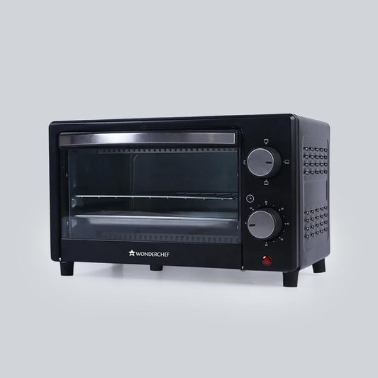 Oven Toaster Griller (OTG) - 9 Litres, Black - With Auto Power-Off with Bell, Heat-Resistant Tempered Glass, 2 Years Warranty