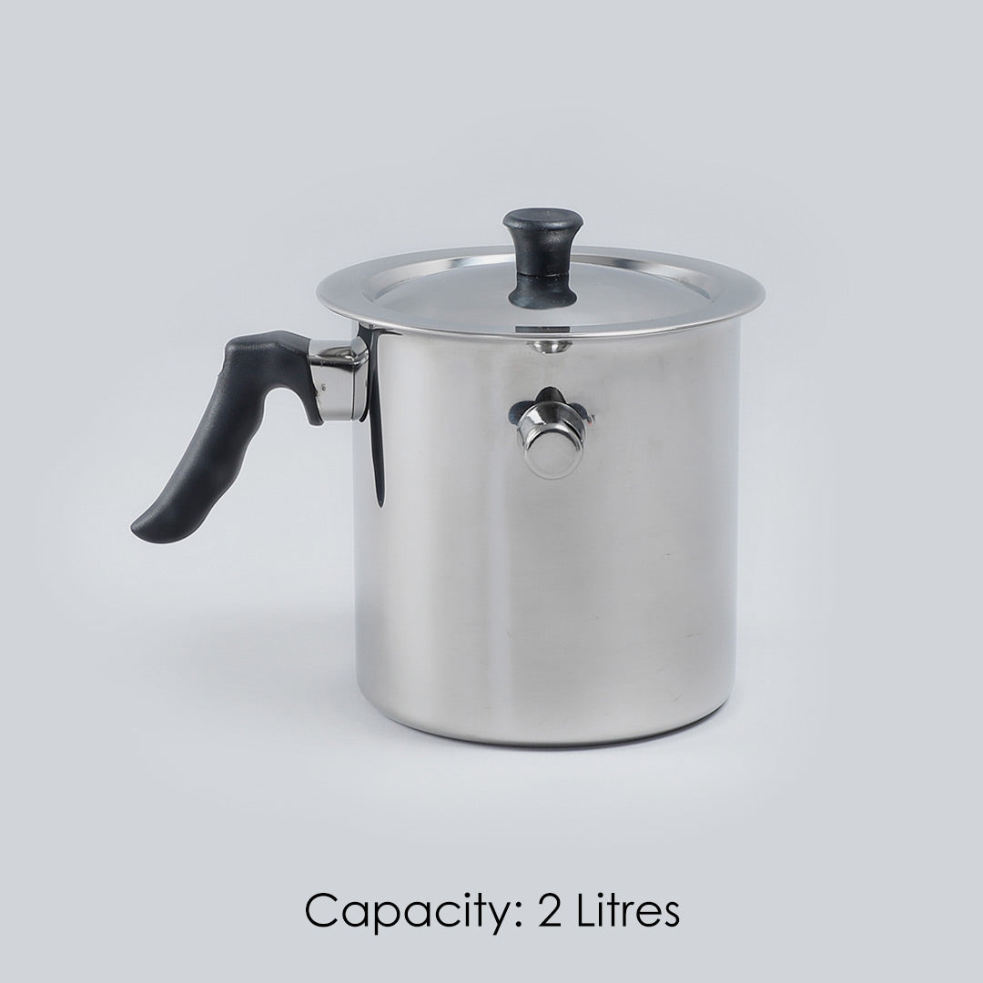 Stainless Steel Milk Boiler with Whistle- 2L