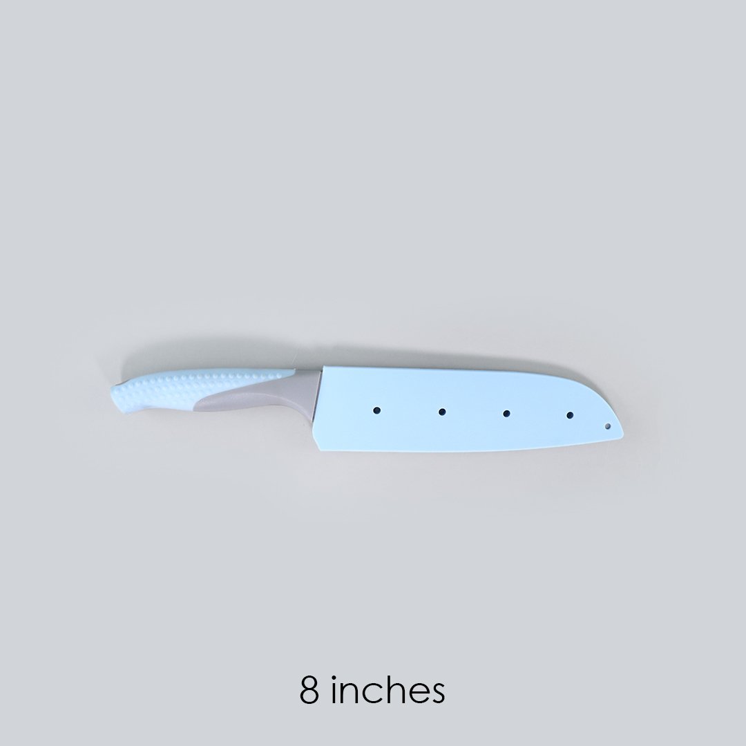 8" Easy Slice Knife (Blue) and 6" Easy Slice Knife (Green)