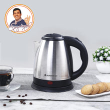 Load image into Gallery viewer, Crescent Electric Kettle, Stainless Steel Interior, Ergonomic Handle, Safety Locking Lid- 1.2L, 1350W, 2 Years Warranty