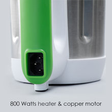 Load image into Gallery viewer, Soup Maker 1L, 800W, Green and Silver, Easy to use,