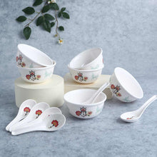 गैलरी व्यूवर में इमेज लोड करें, Venice Soup Bowl with Spoon - Red (Set of 6)