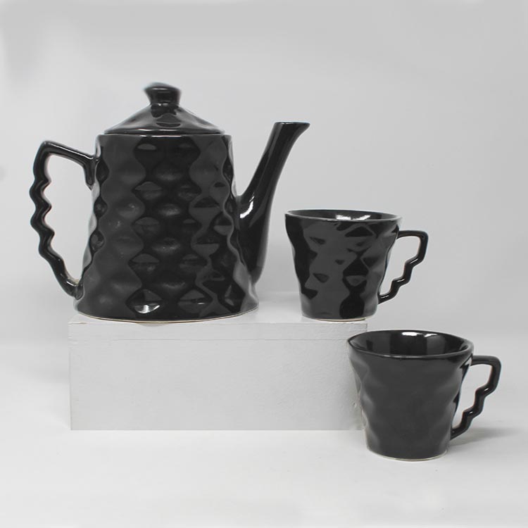 Earth Store Black Diamond Morning Tea Set 7pcs