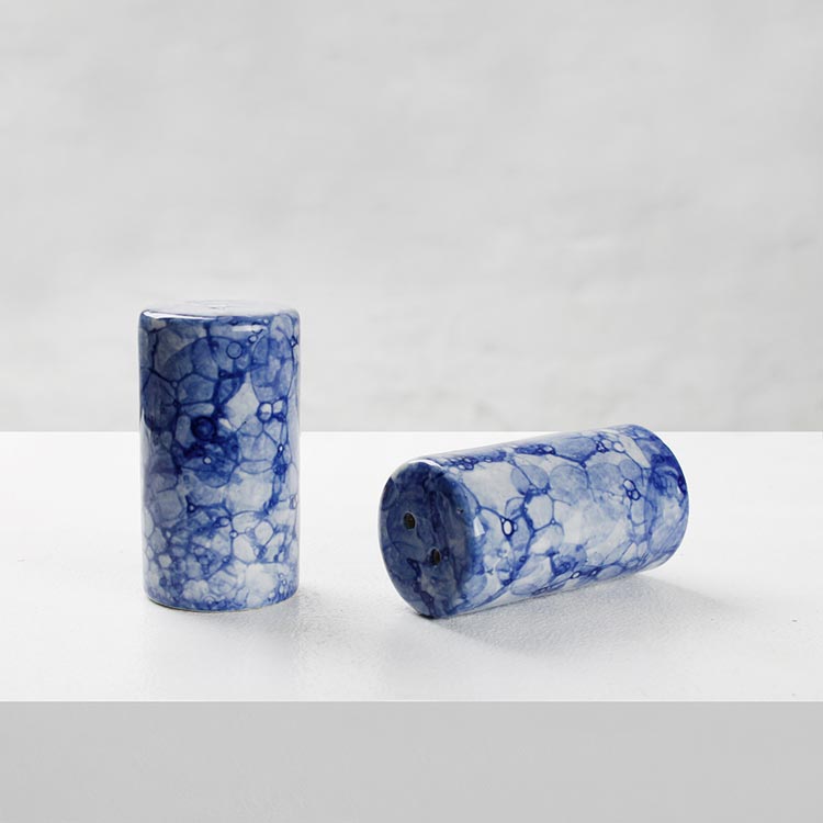 Earth Store Blue Marble Salt Pepper (Set of 2)