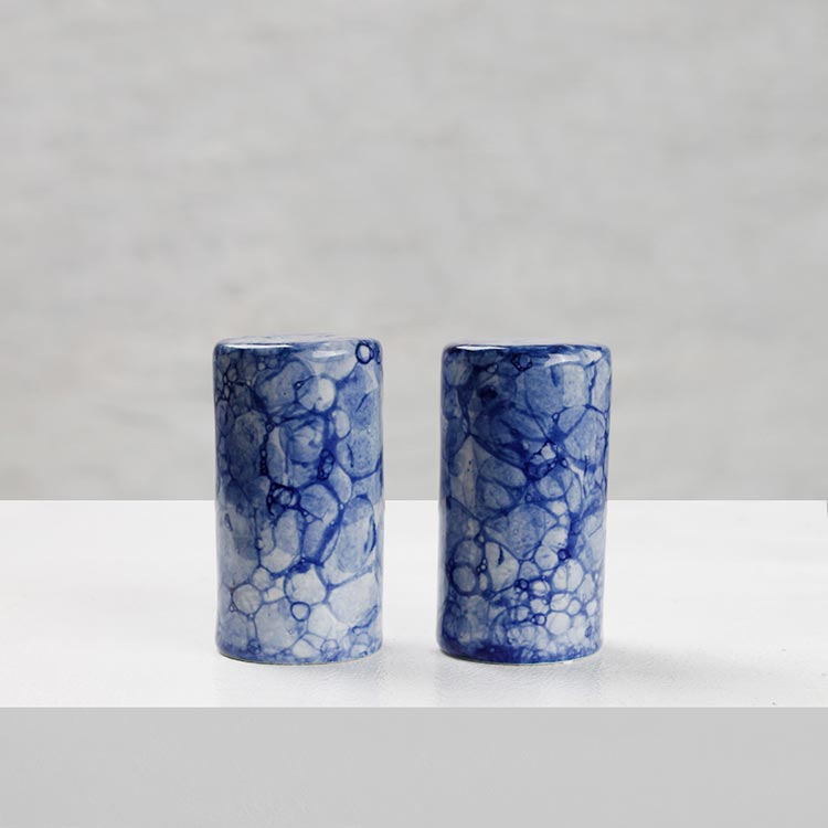 Earth Store Blue Marble Salt Pepper (Set of 2)