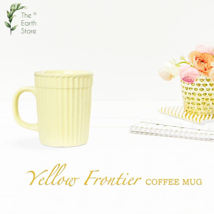 Earth Store Yellow Frontier Coffee Mug  (Set of 2)