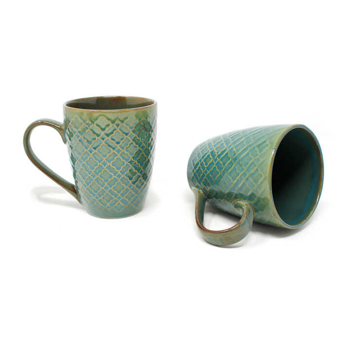 Earth Store Green Mug  (Set of 2)