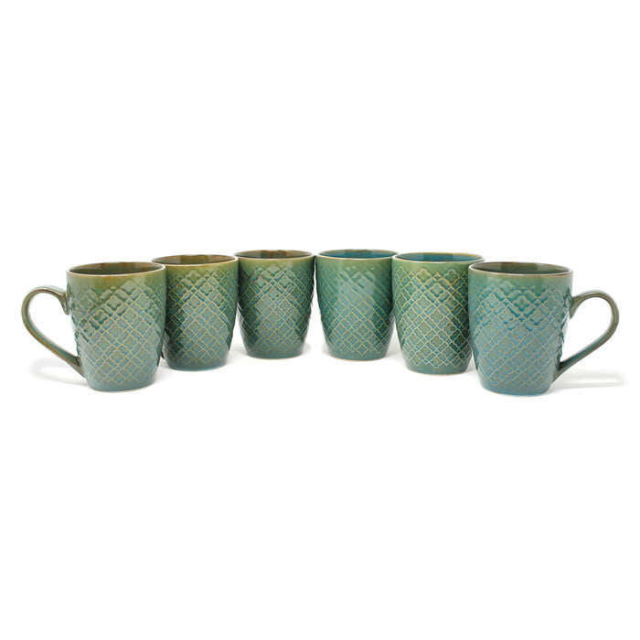 Earth Store Green Mug (Set of 6)