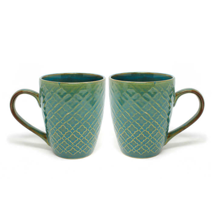 Earth Store Green Mug  (Set of 2)