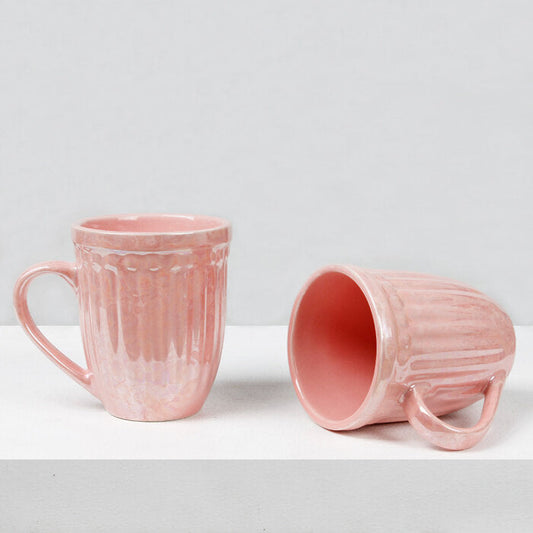 Earth Store Glam Pink Mug  (Set of 2)