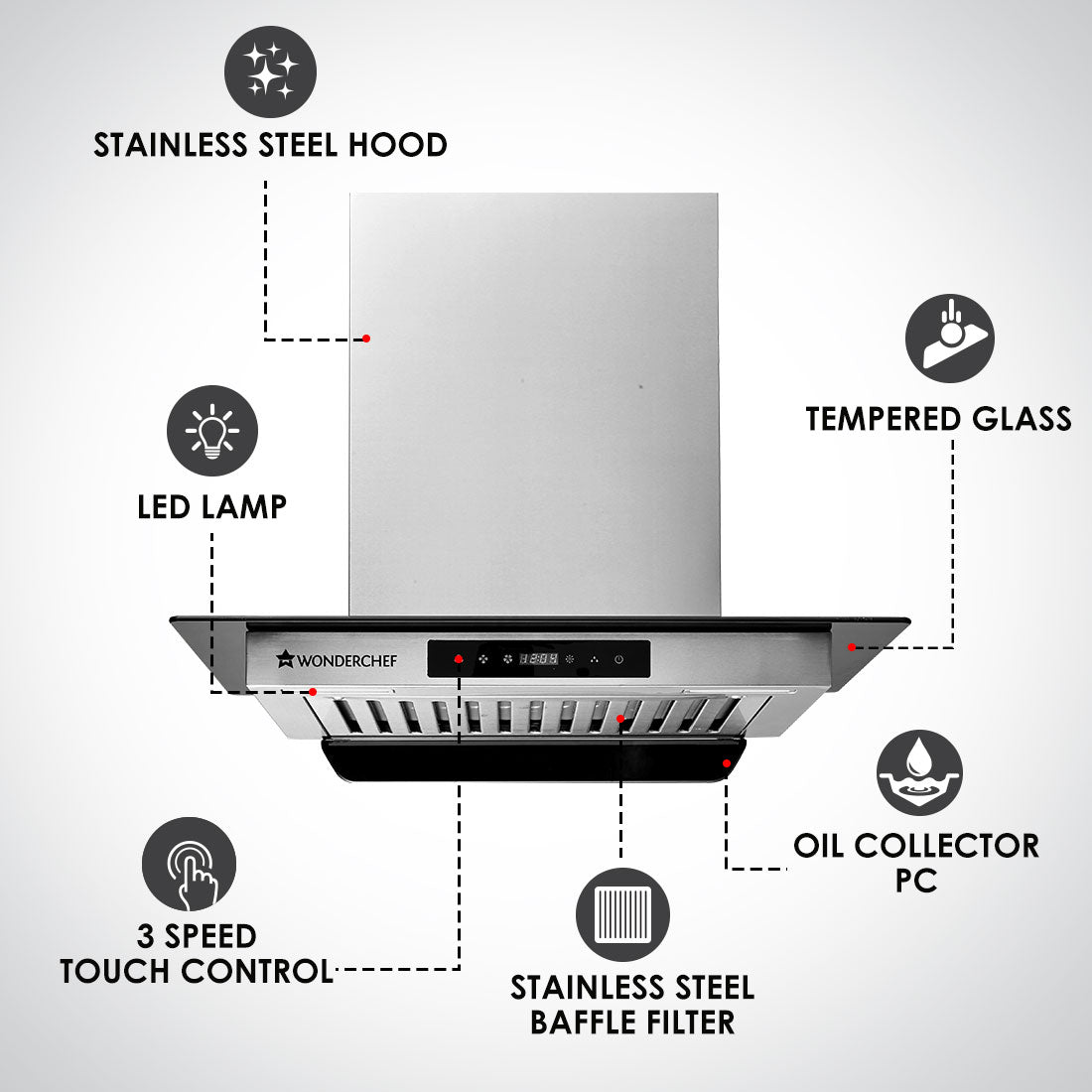 Tivoli Chimney 60cm