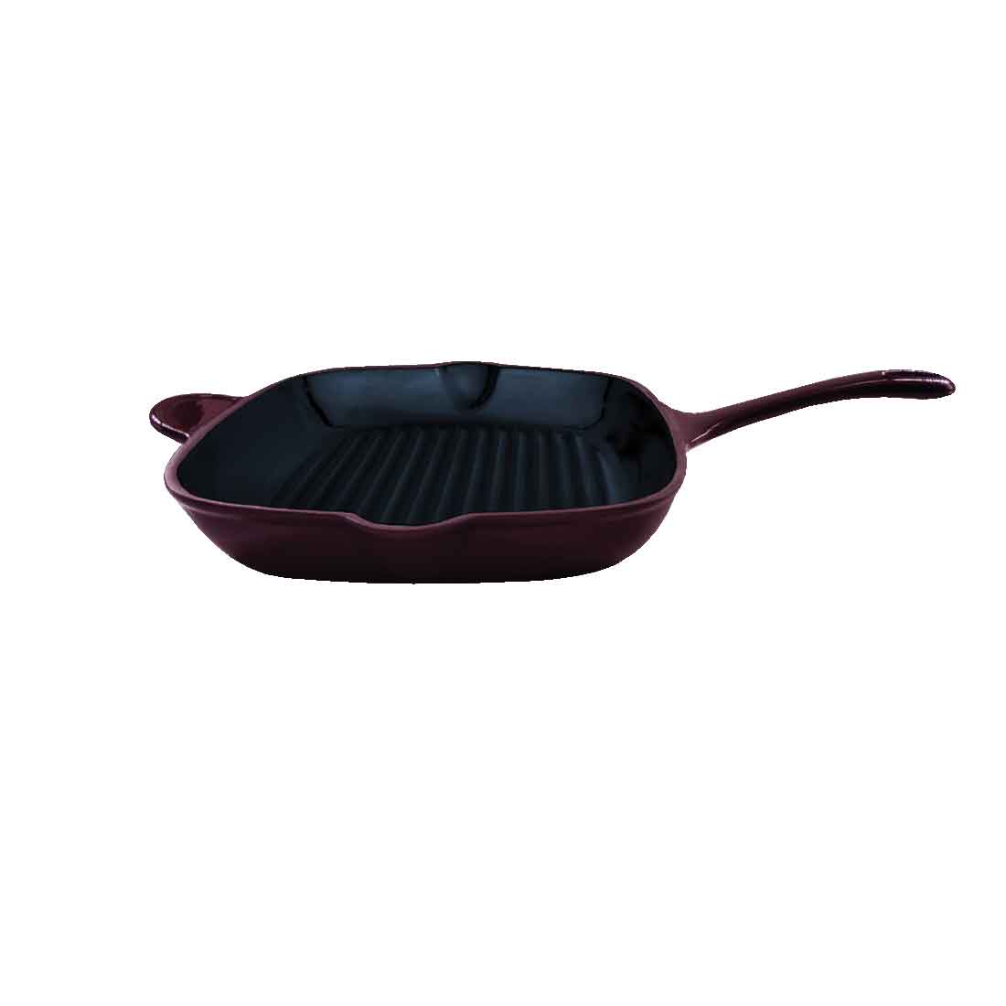 Wonderchef Ferro Cast Iron Grill Pan 29.5cm (Majolica Red) - Wonderchef