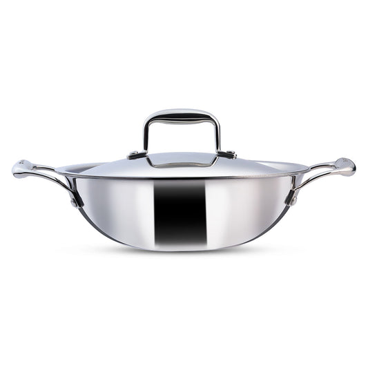 Wonderchef Nigella 3-Ply Stainless Steel Kadhai 20cm - Wonderchef