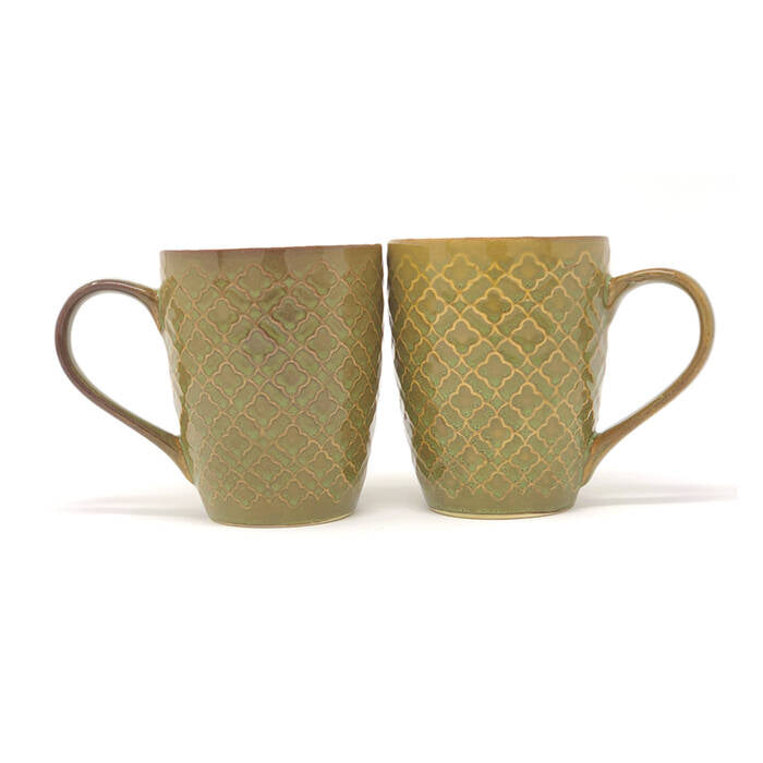 Earth Store Olive Green Mug (Set of 2)