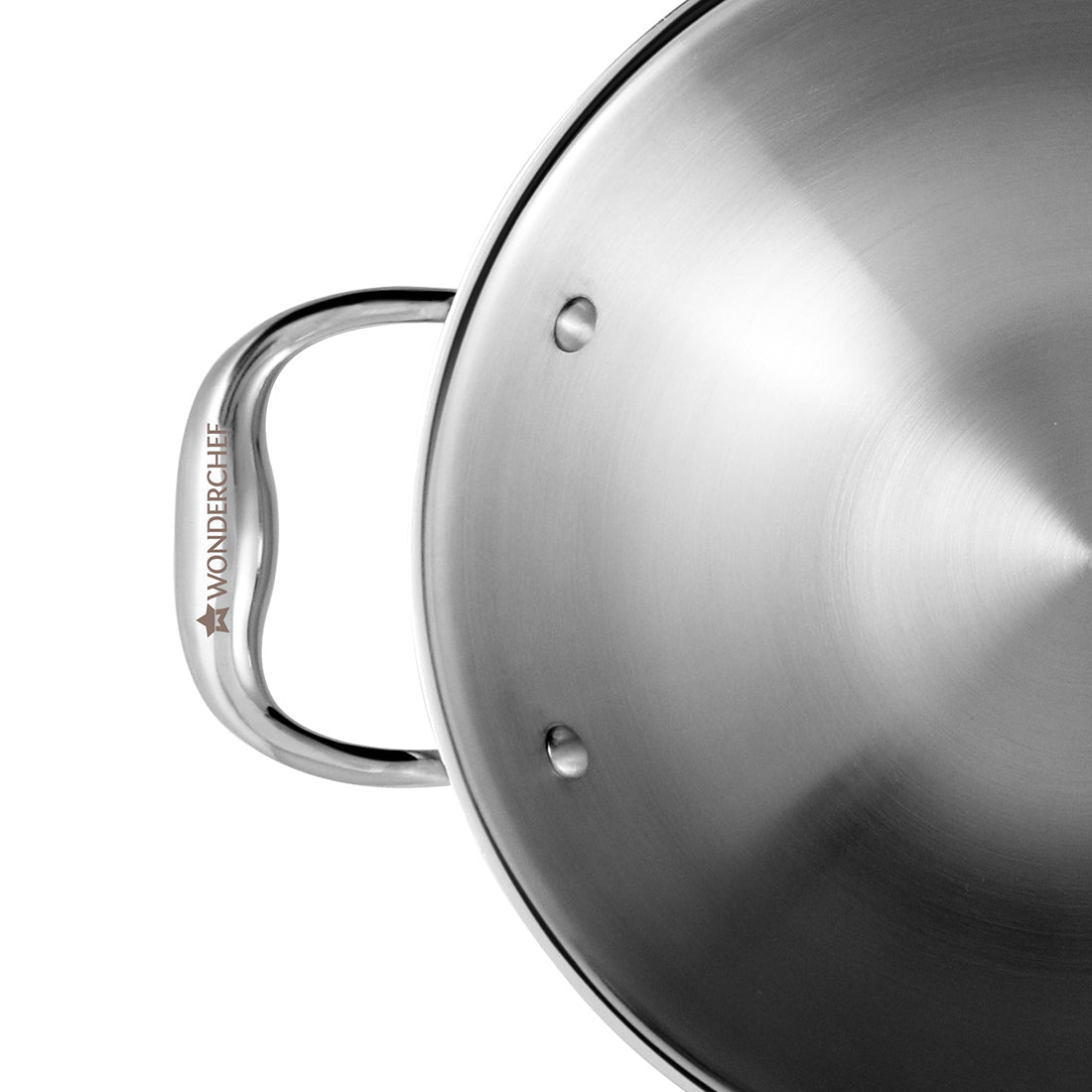 Wonderchef Nigella 3-Ply Stainless Steel Kadhai 20cm - Wonderchef