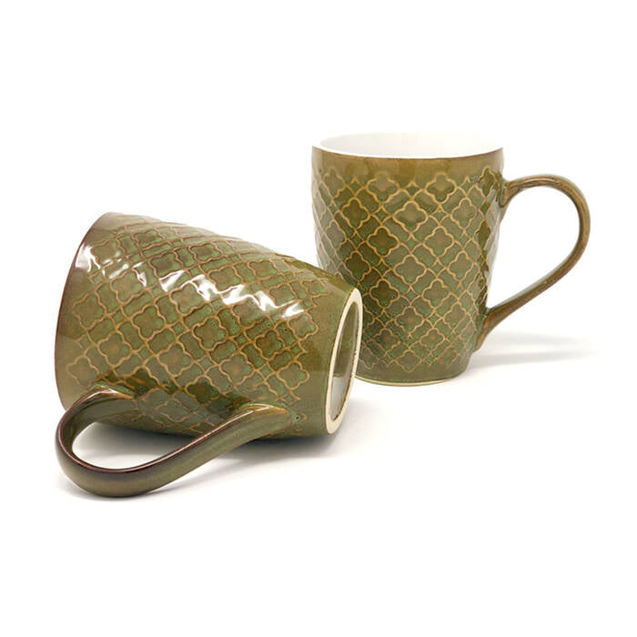 Earth Store Olive Green Mug (Set of 2)