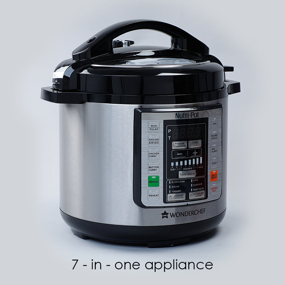 Nutri-Pot Electric Pressure Cooker with 7-in-1 Functions, 6L