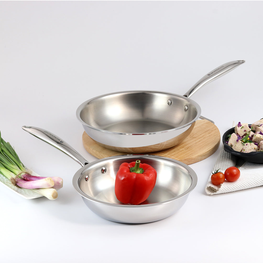 Ruby Triply Fry Pan 20 cm