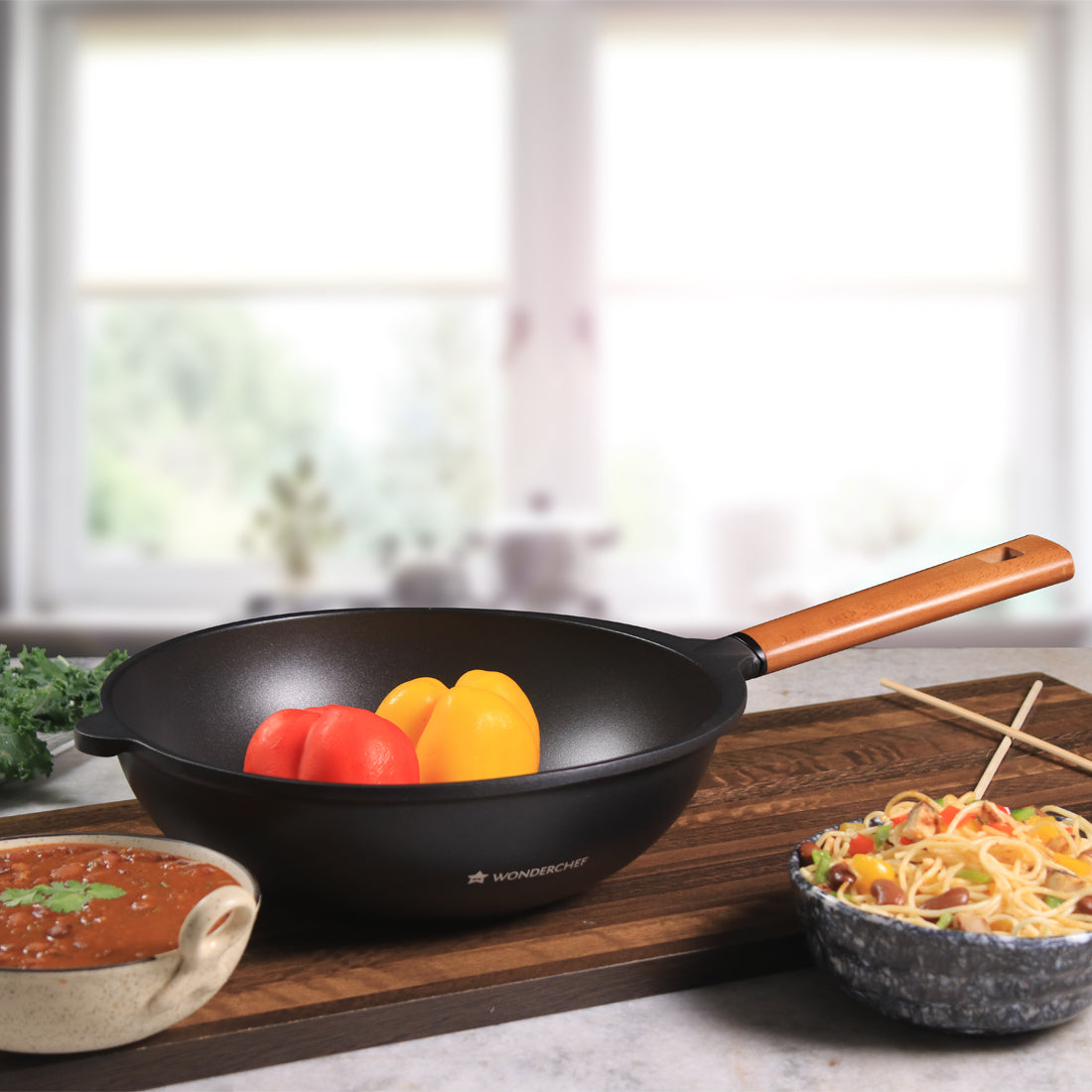 Caesar Aluminium Nonstick Fry Pan and Caesar Aluminium Nonstick Wok