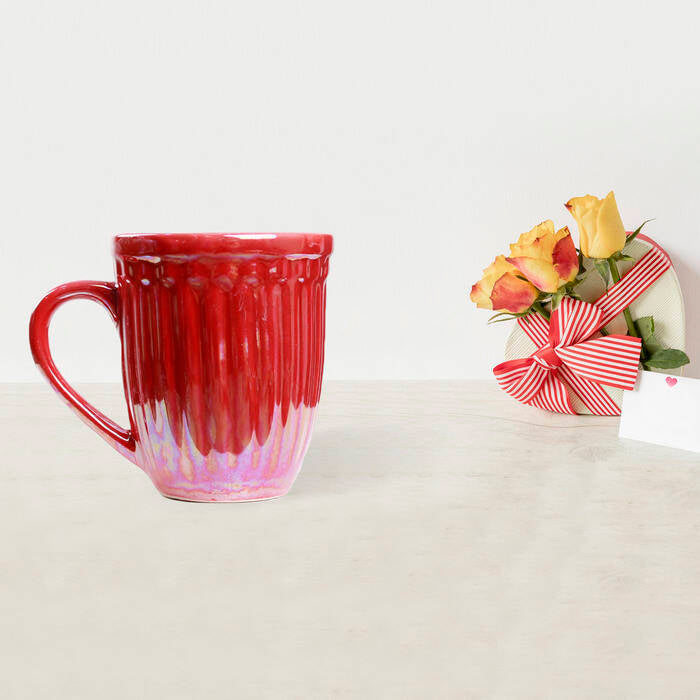 Earth Store Glam Red Mug - Single